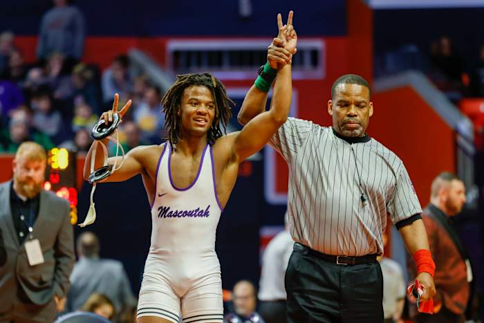 Illinois state wrestling championships February 18 2023 Nate Latsch 15434